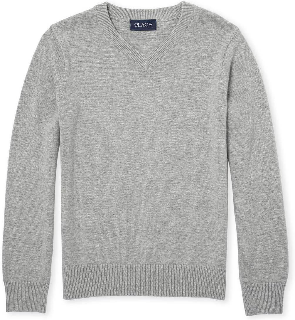 The Children’s Place Boys’ Uniform V-Neck Sweater