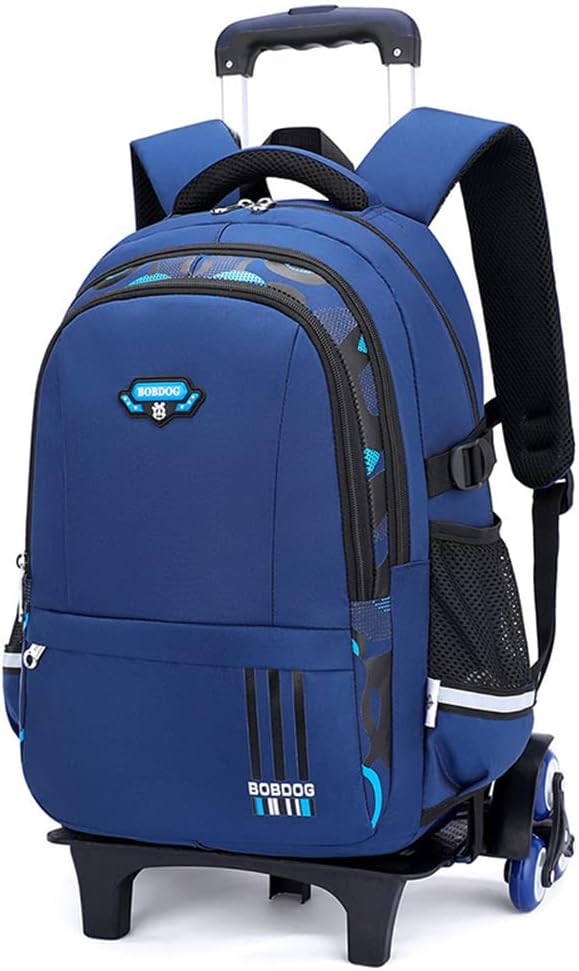 Mfikaryi Solid Color Elemetary Rolling Backpack,Camo Prints Kids Wheeled School BookBag,Backpack with wheels for boys