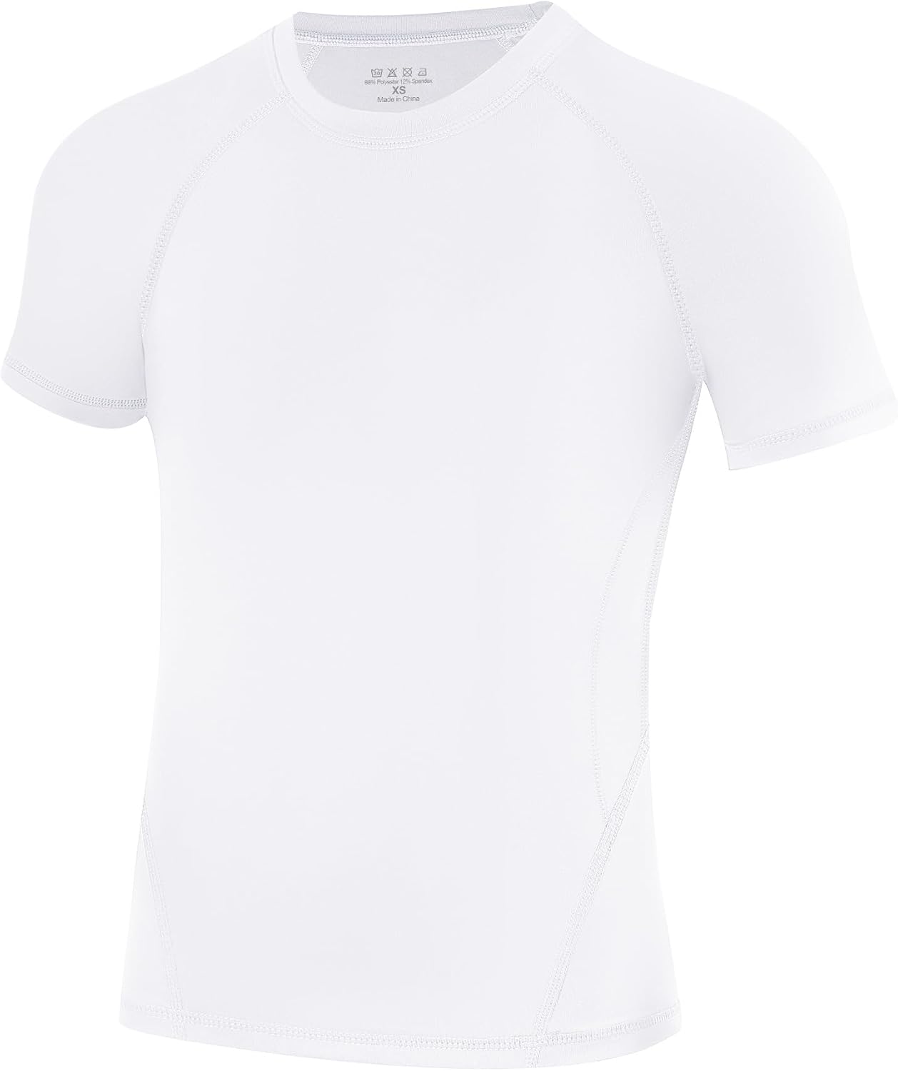 Runhit Boys Compression Shirt Short Sleeve Youth Basketball Undershirt Kids Quick Dry Athletic Base Layer T-Shirt