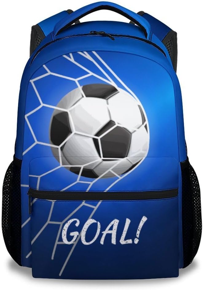COZYAURA Boys Backpack – 17 Inch Cool Soccer Bookbag for Kids, Boys & Girls – Sports Theme Backpack for Elementary, Middle School