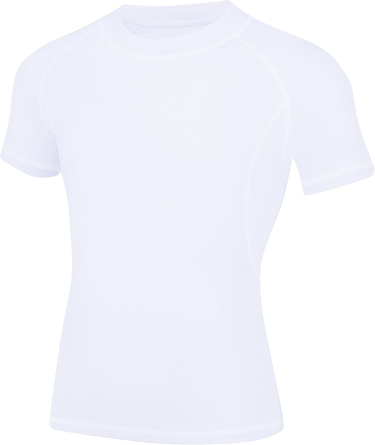 Youth Boys Compression Shirt Short Sleeve Kids Quick Dry Base Layer Undershirt Basketball Athletic T-Shirt