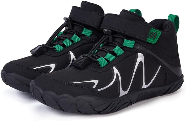Kids Hiking Boots, Toddler Hiking Shoes Boys Girls Non-Slip Anti Collision Athletic Trekking Walking Boots for Little Kid/Big Kid