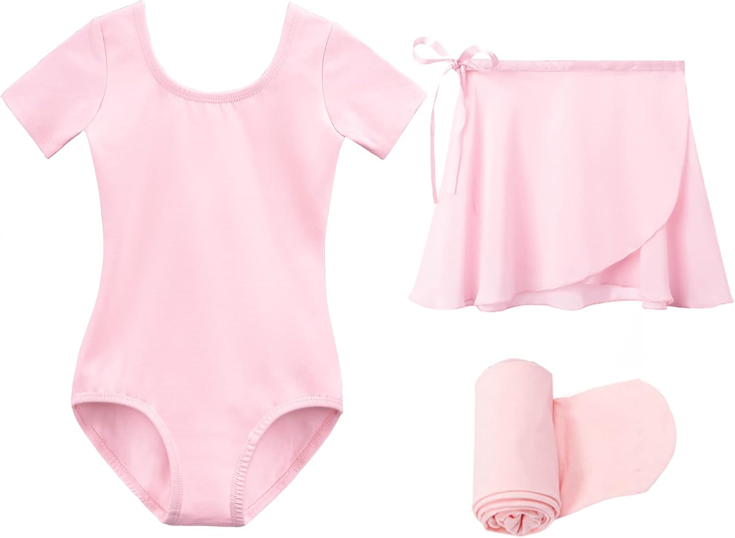 Stelle Ballet Leotards for Girls Toddler Dance Dress Outfit Combo with Skirt and Tights (Toddler/Little Kid/Big Kid)