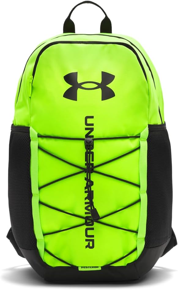 Under Armour Unisex Hustle Sport 6.0 Backpack, (389) Hyper Green/Black/Black, One Size Fits Most