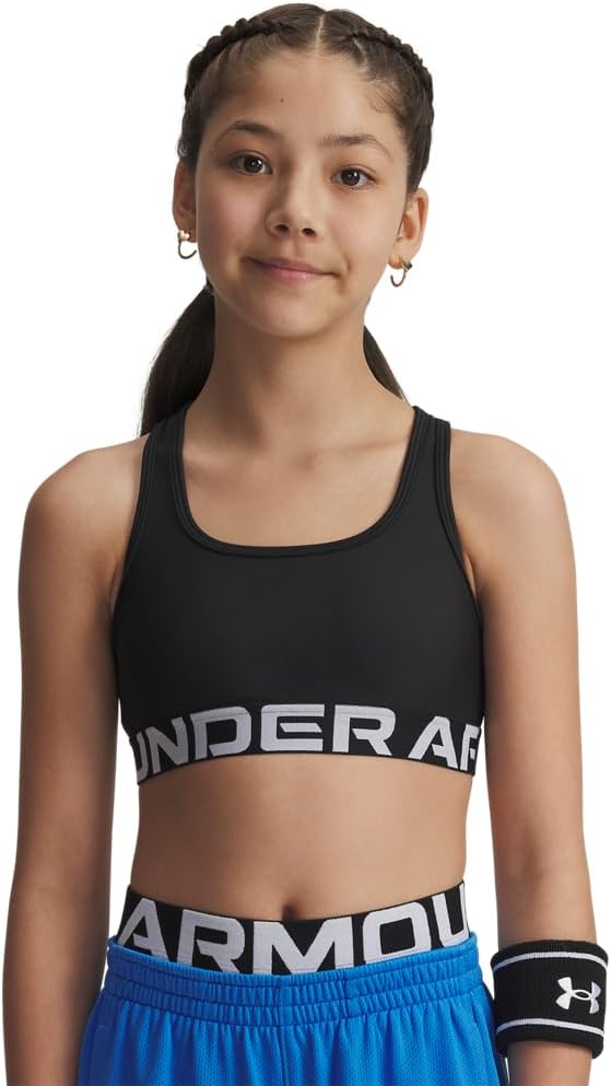 Under Armour Kids Cross-Back Mid-Impact Sports Bra (Big Kid)
