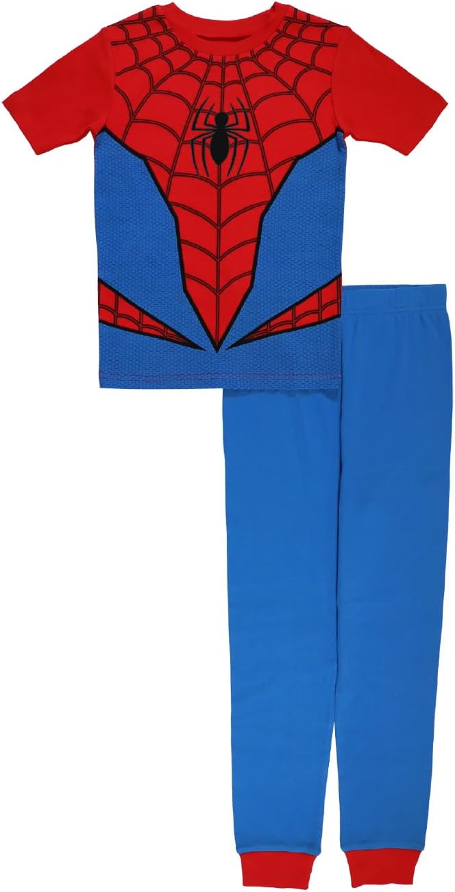 Marvel Boys’ 2-piece Snug-fit Cotton Matching Holiday Pajama Set, Soft & Cute for Kids