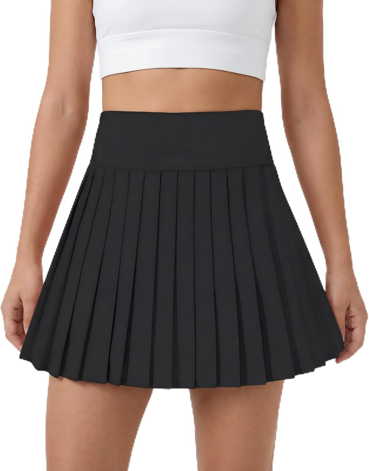 Girls Tennis Skirts with Pockets Liner: High Waisted Pleated Skirt Athletic Sports Skorts Performance Skirts 5-12Y