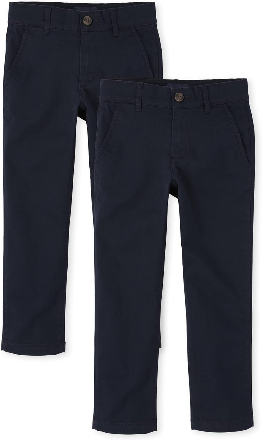 The Children’s Place Boys’ Stretch Skinny Chino Pants, Multipacks