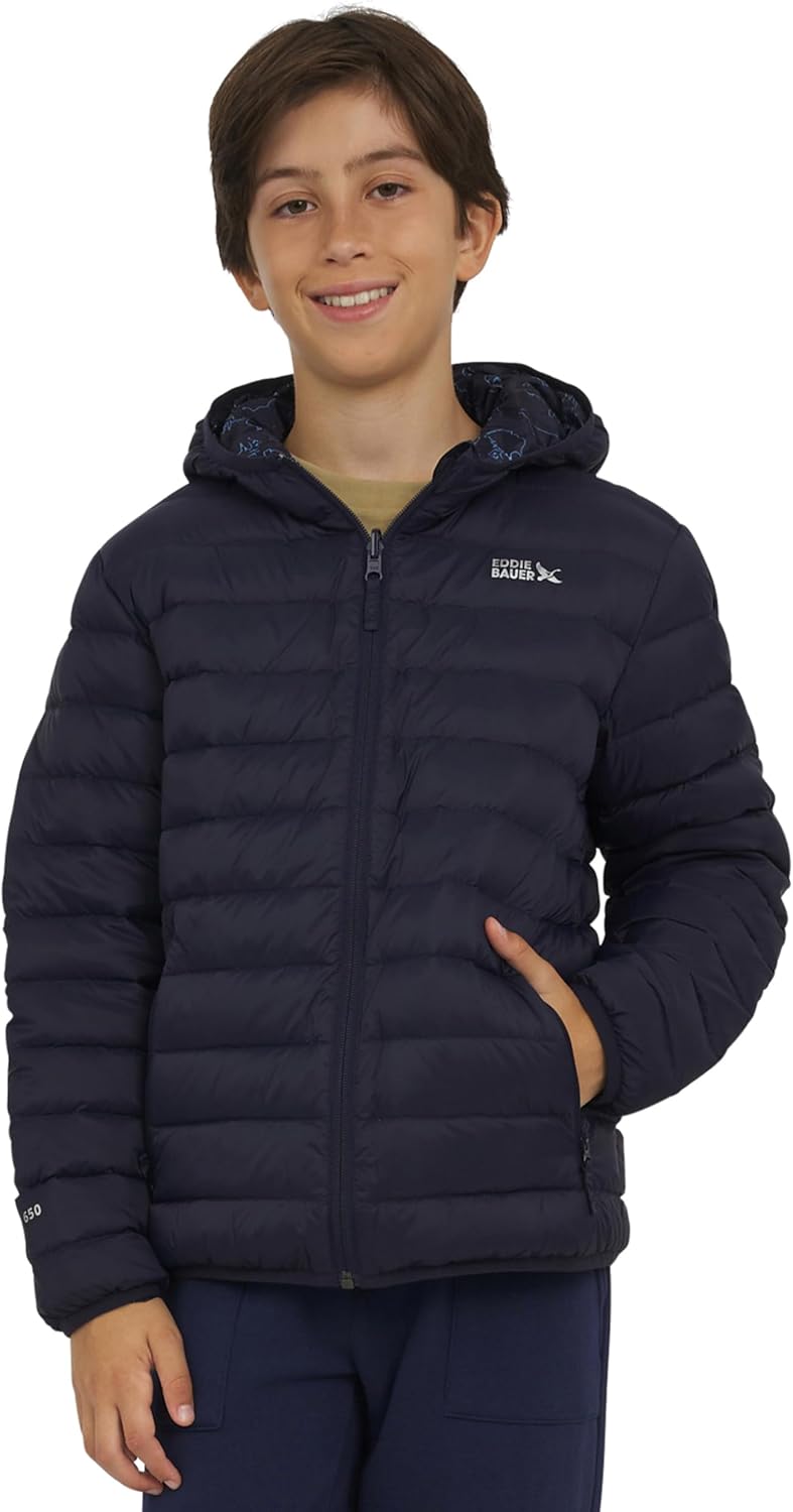 Eddie Bauer Boys’ CirrusLite Reversible Lightweight Down Puffer Jacket