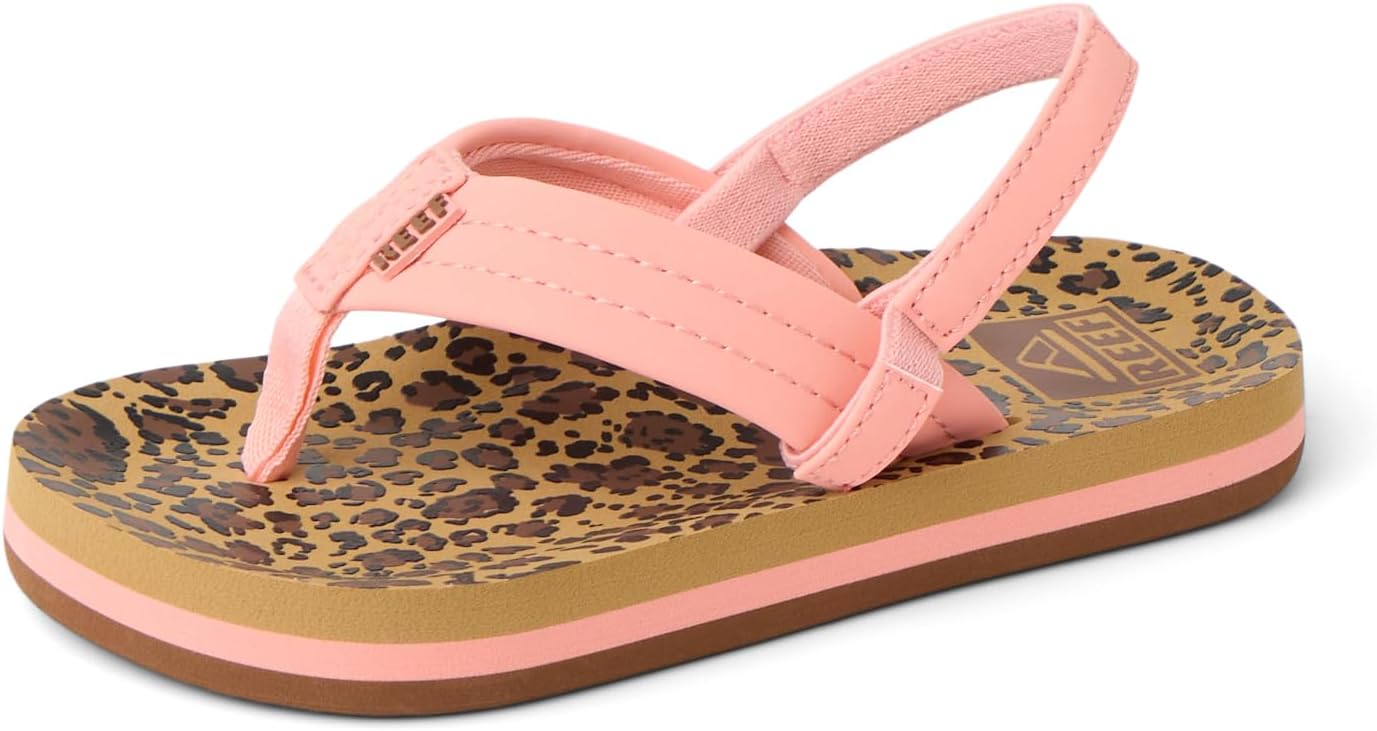 REEF Girls Toddler/Little Kid Ahi Beach Flip Flop, Soft Cushion Footbed, Water Friendly