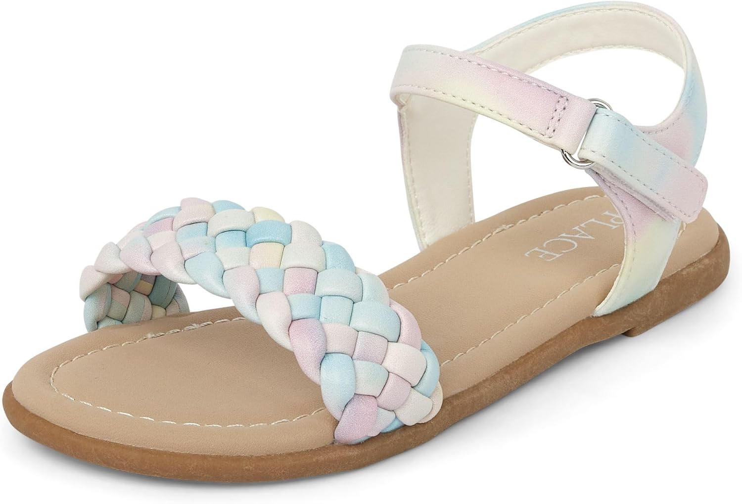 The Children’s Place Girls’ Adjustable Ankle Strap Flat Sandals