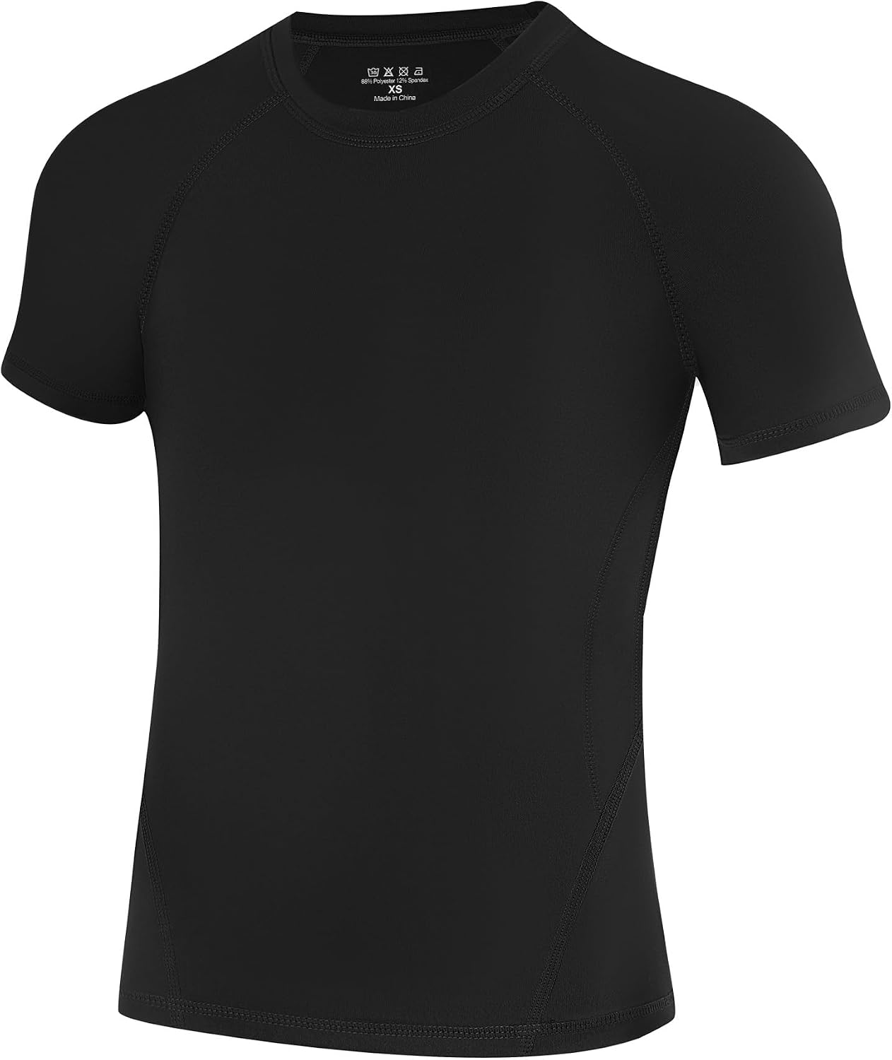 Runhit Boys Compression Shirt Short Sleeve Youth Basketball Undershirt Kids Quick Dry Athletic Base Layer T-Shirt