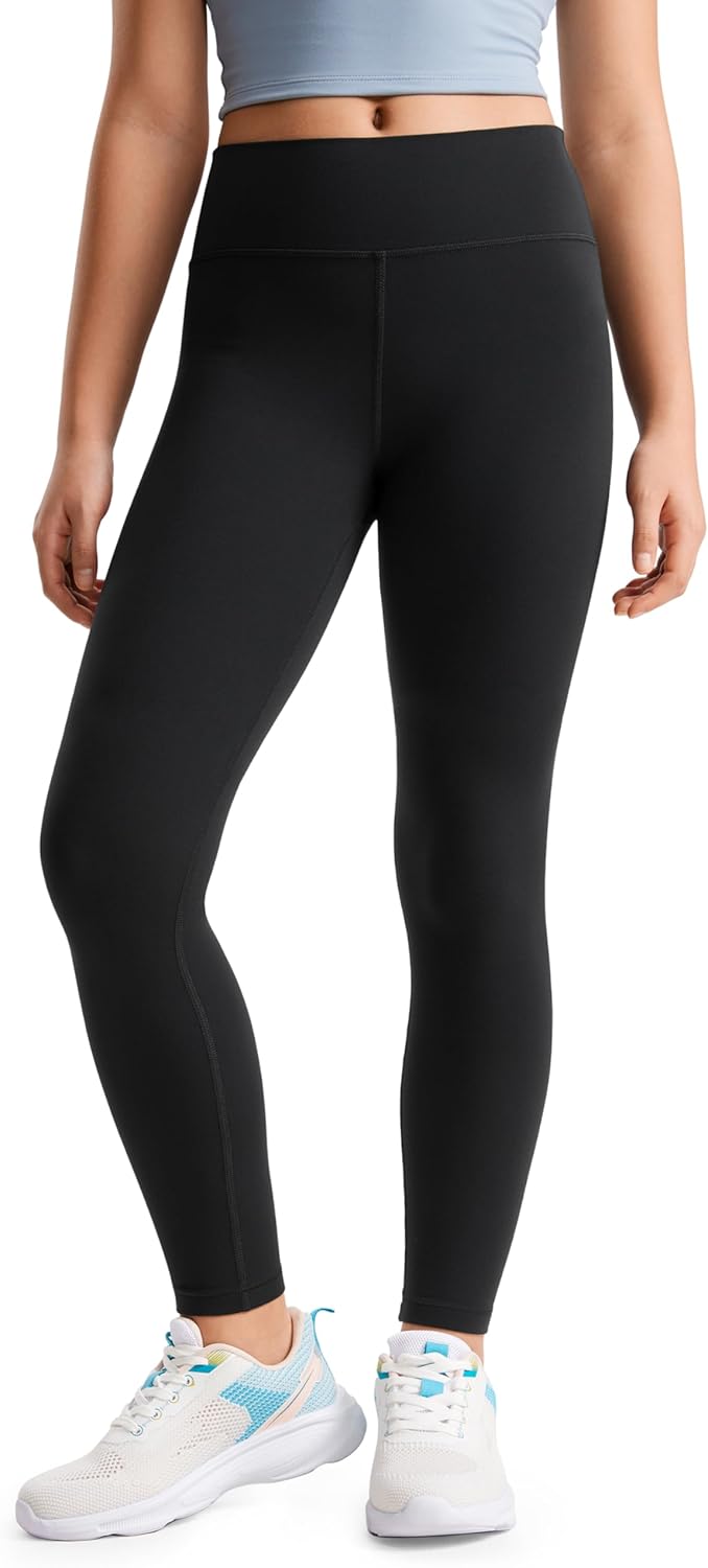 CRZ YOGA Girls Butterluxe Full Length Yoga Leggings – Athletic Sports Casual Pants High Waist Tights Kids Teen