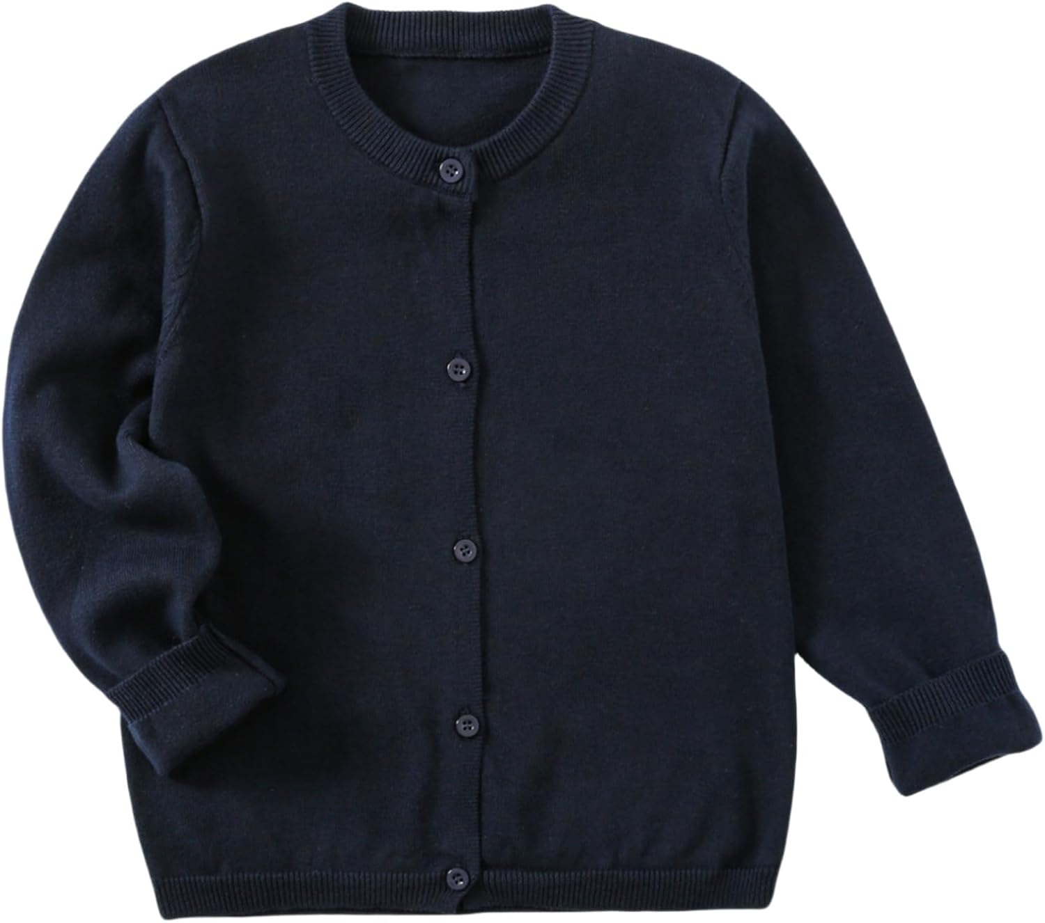 Girls’ Cardigans Sweater School Uniforms Cotton Long Sleeve Lightweight Outerwear