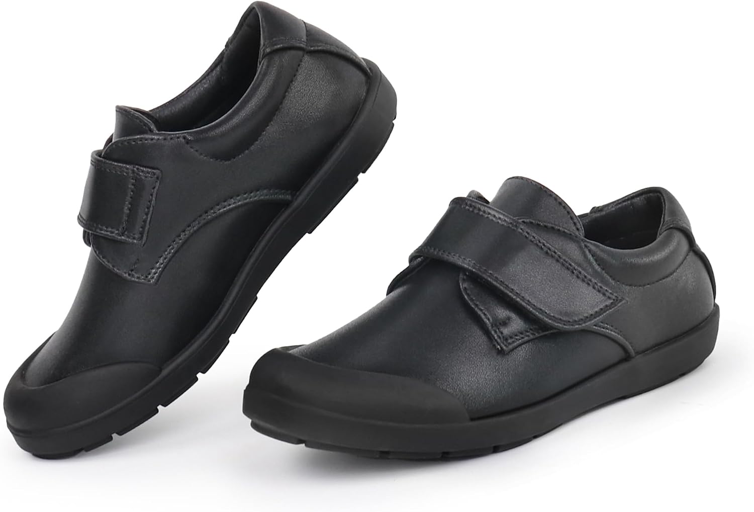 Tobfis Boy’s Strap School Uniform Shoes Durable Casual Comfort Dress Sneaker(Toddler/Little Kid/Big Kid/Youth)