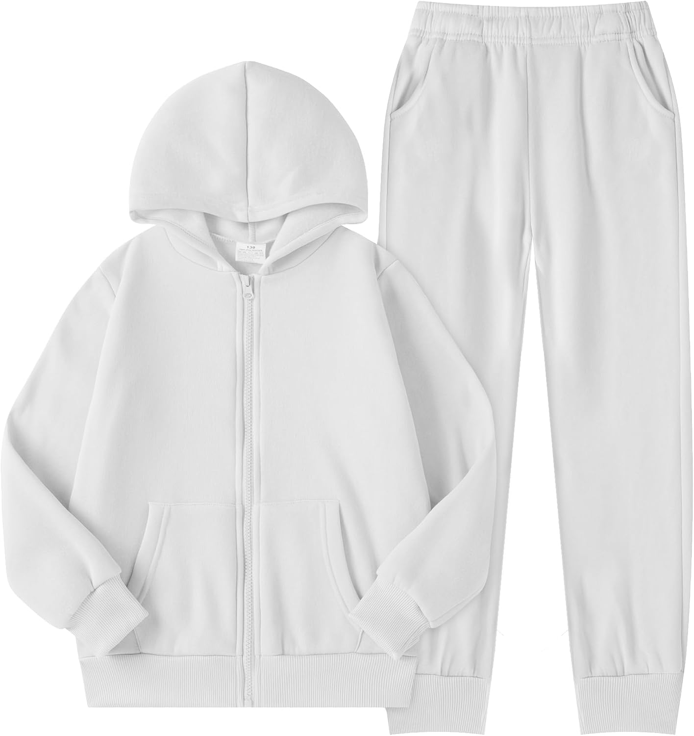 Girls Boys 2 Piece Tracksuit Athletic Sweatsuits Sets Zipper Sweatshirt and Jogger Sweatpants Clothing Sets for Kids