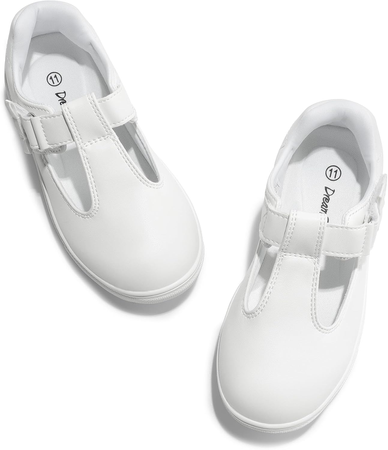 DREAM PAIRS Girls Mary Jane Shoes T-Strap Flat Sneakers for School Uniform Dress Shoes for Toddler/Little Kid, Casual Daily Wear, Special Events