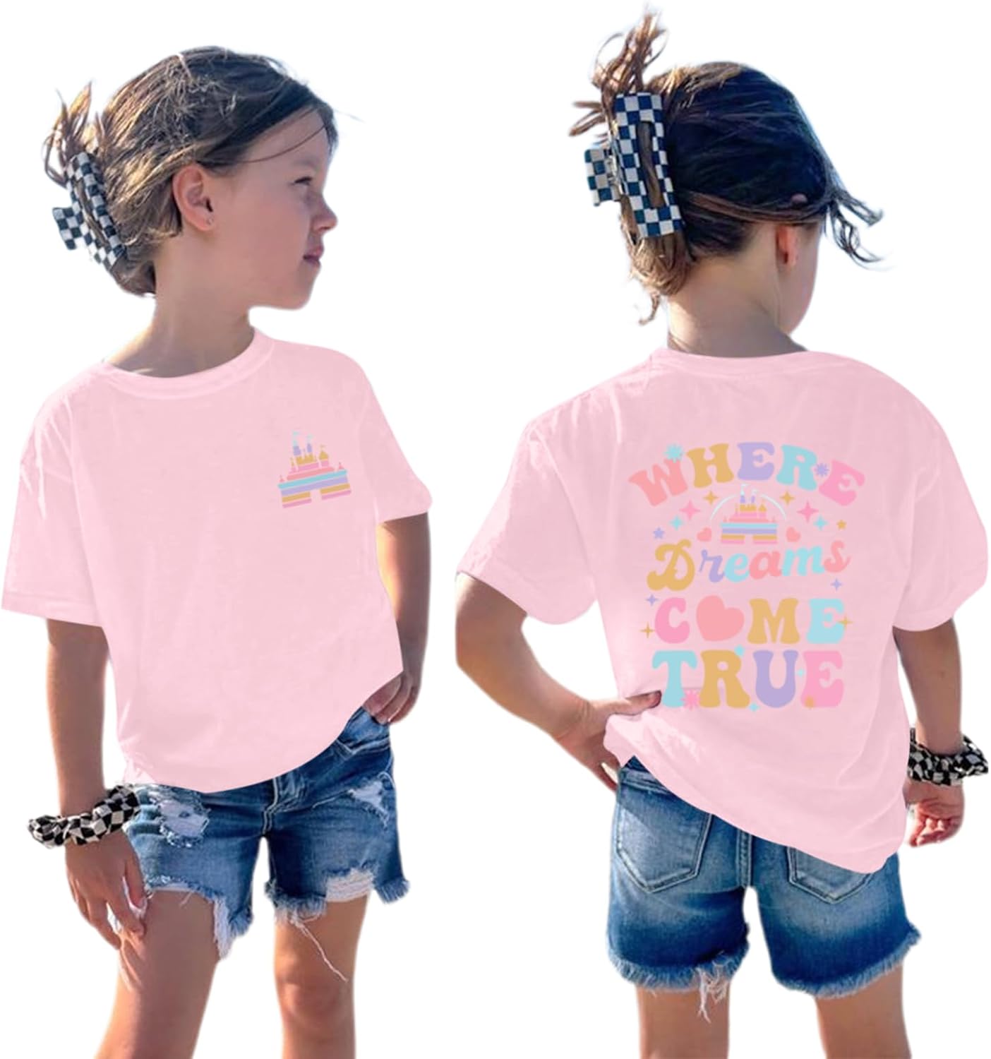 Sulayesh Cute Graphic Shirts for Girls Kids Holiday Vacation Trip Tshirt Short Sleeve Tees Tops