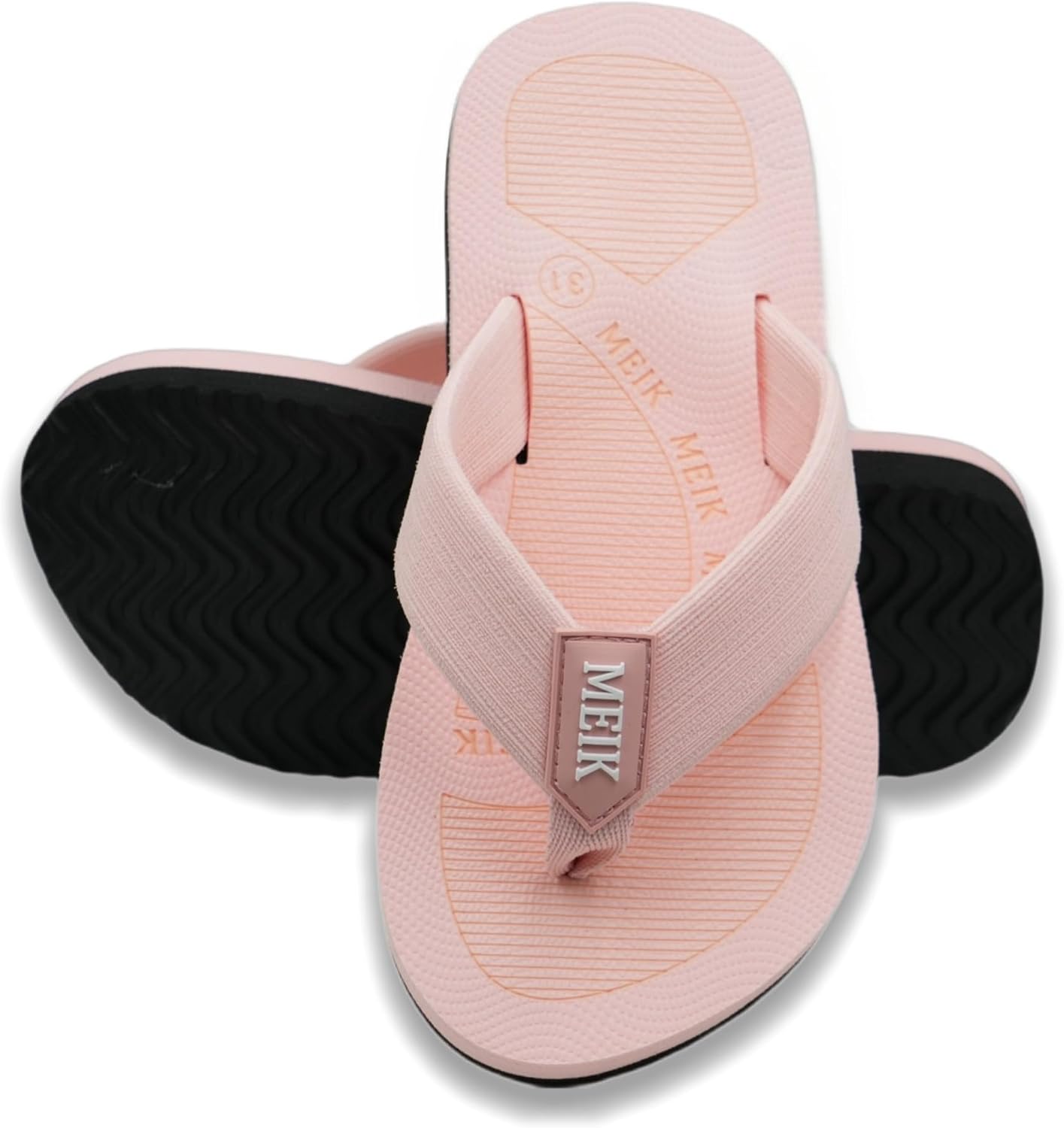 Meik Mangni Kids Boys Girls Flip Flops Comfortable Cushion Thong Sandals Lightweight Slip Resistant Sandals Summer Durable Quick Dry Slide Shower Shoes for Beach Swim Pool