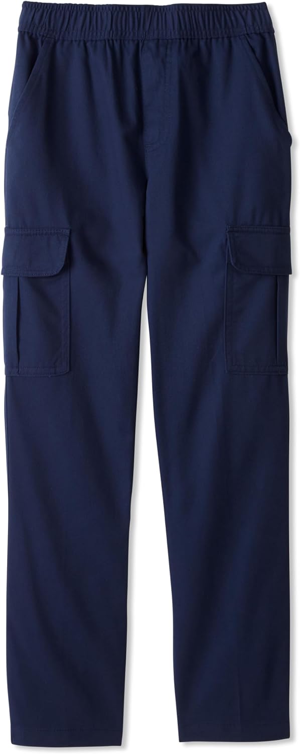 French Toast Boys’ Pull-On Straight Fit Twill Cargo Pant
