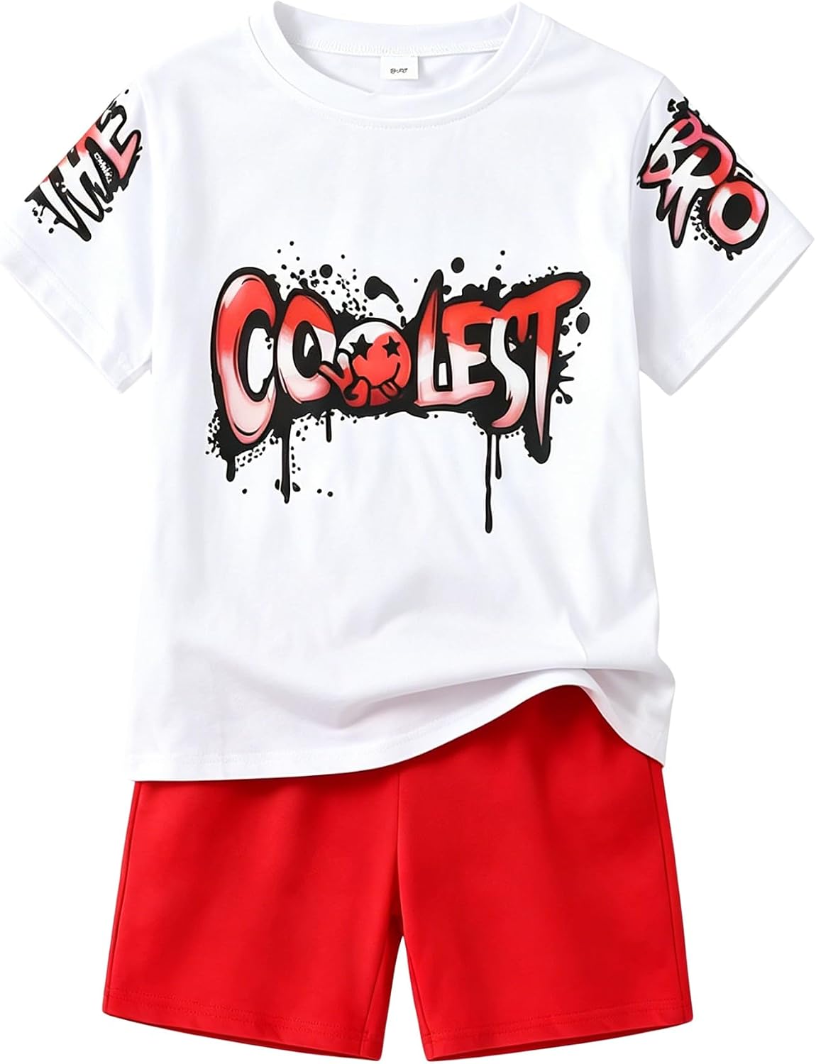 Yoxindax Boys Clothes 2-Piece Casual Street Style Turn-Down Collar Half Zip Kids 4-12 Years Teen Boys Summer Outfits