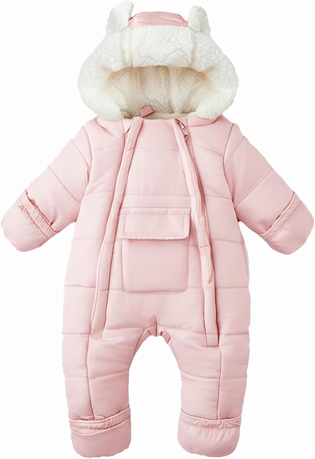 AiWMGL Baby Girls Boys Snowsuit Newborn Winter Clothes Jumpsuit Romper Infant Hooded Fleece Coat Jacket Outwear
