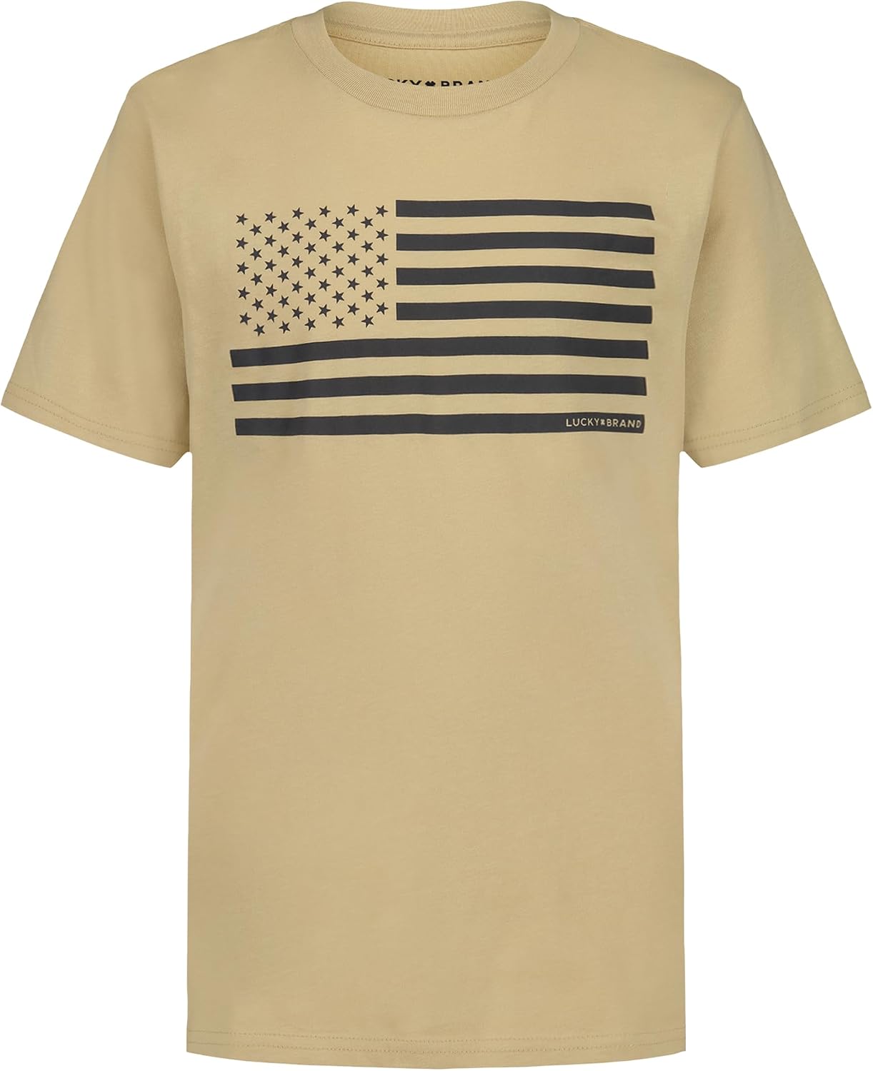 Lucky Brand Boys’ Short Sleeve Graphic Crew Neck T-Shirt, Soft, Comfortable, Relaxed Fit