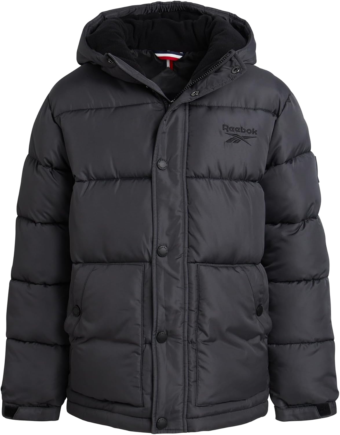 Reebok Boys Puffer Jacket – Heavyweight Wind & Water Resistant Hooded Boys Winter Jacket – Cozy Insulated Puffer Winter Coat