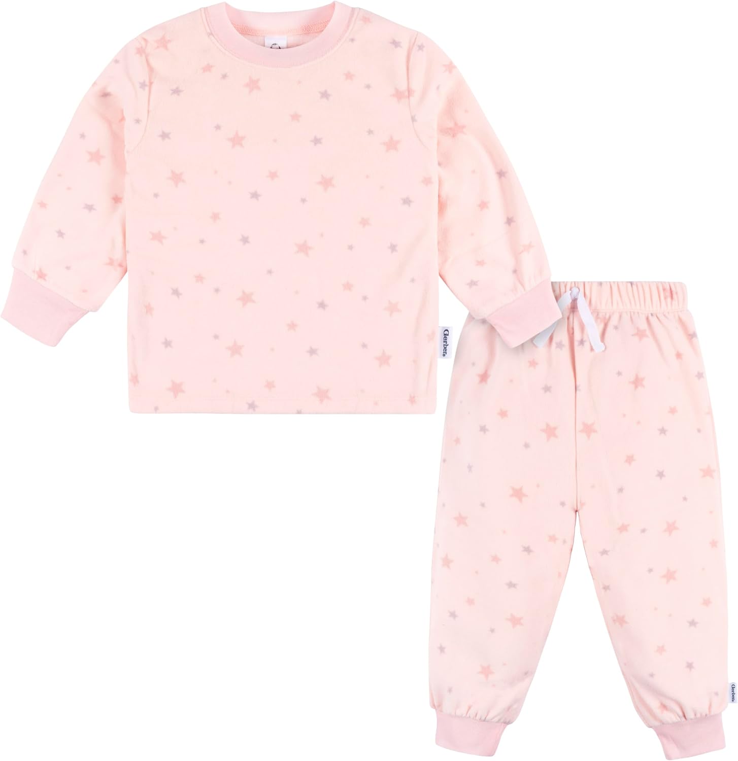Gerber Baby Girls’ 2-Piece Fleece Pajamas Pants Set
