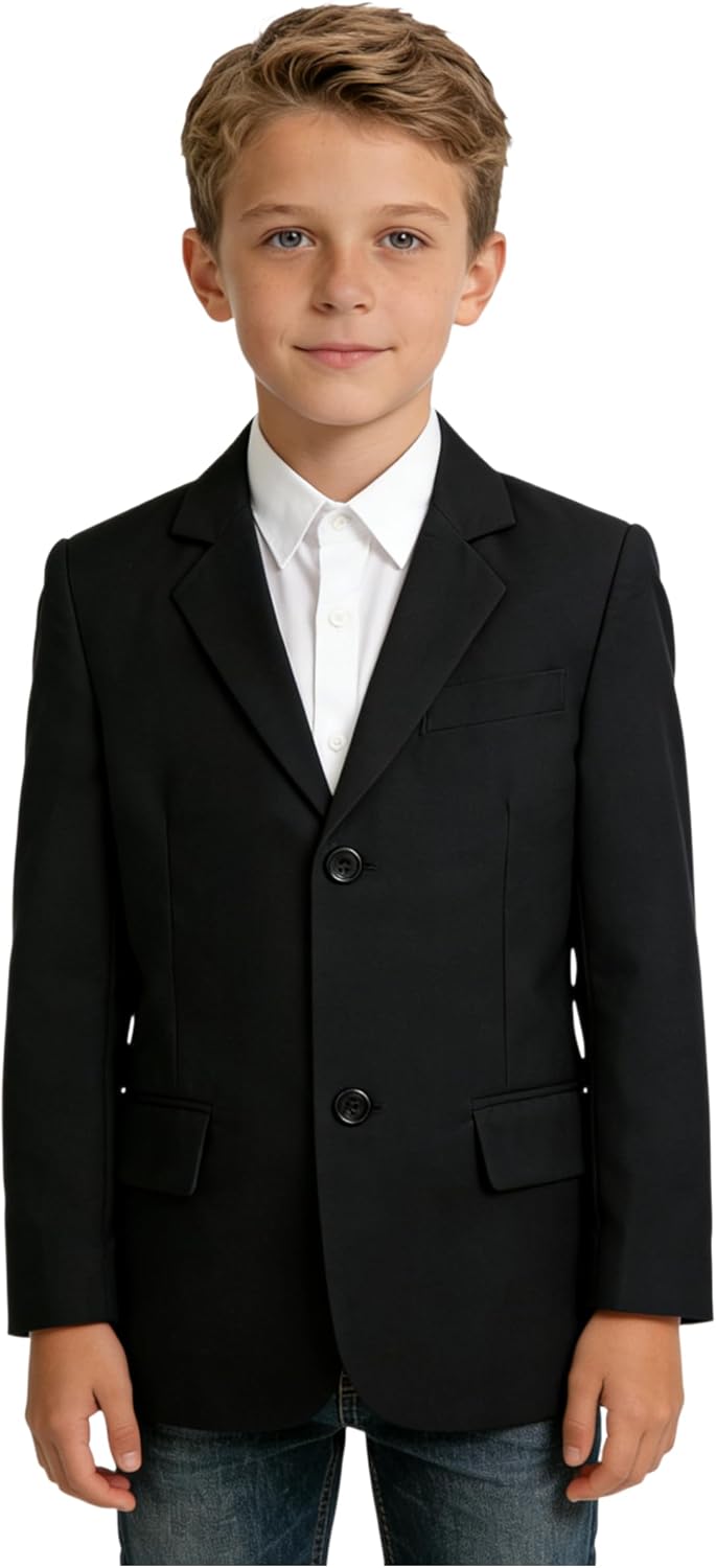 Toddler Kids Boys Blazer Slim Suit Coat Formal Classic Suits Casual Dresswear Royal Blue Sport Coat Business Jacket for Boy