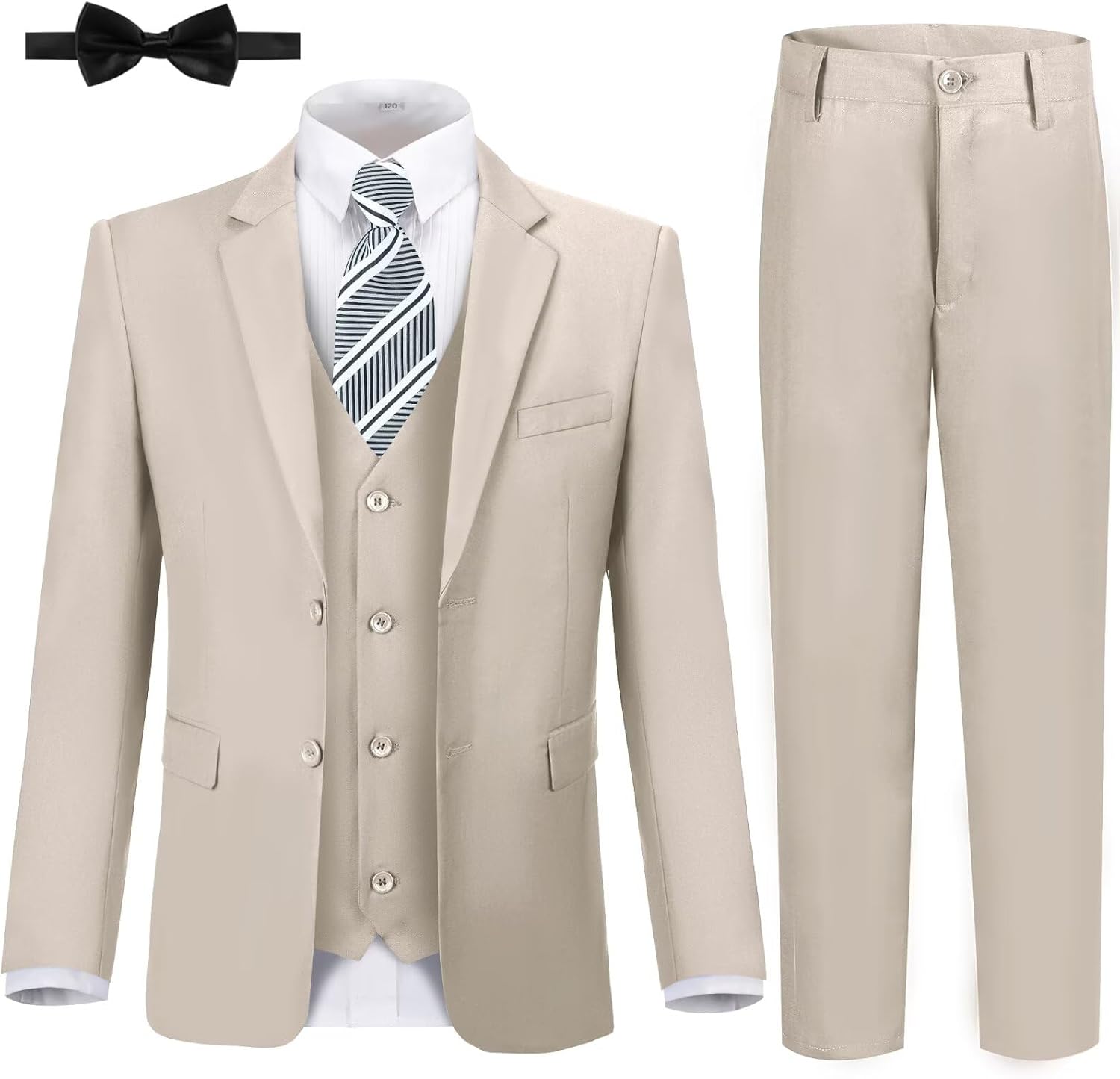 JPF Boy’s Formal Suit Set Slim Fit Kids Tuxedo Suits for Wedding Teen Toddler Boy Dress Suit Outfit