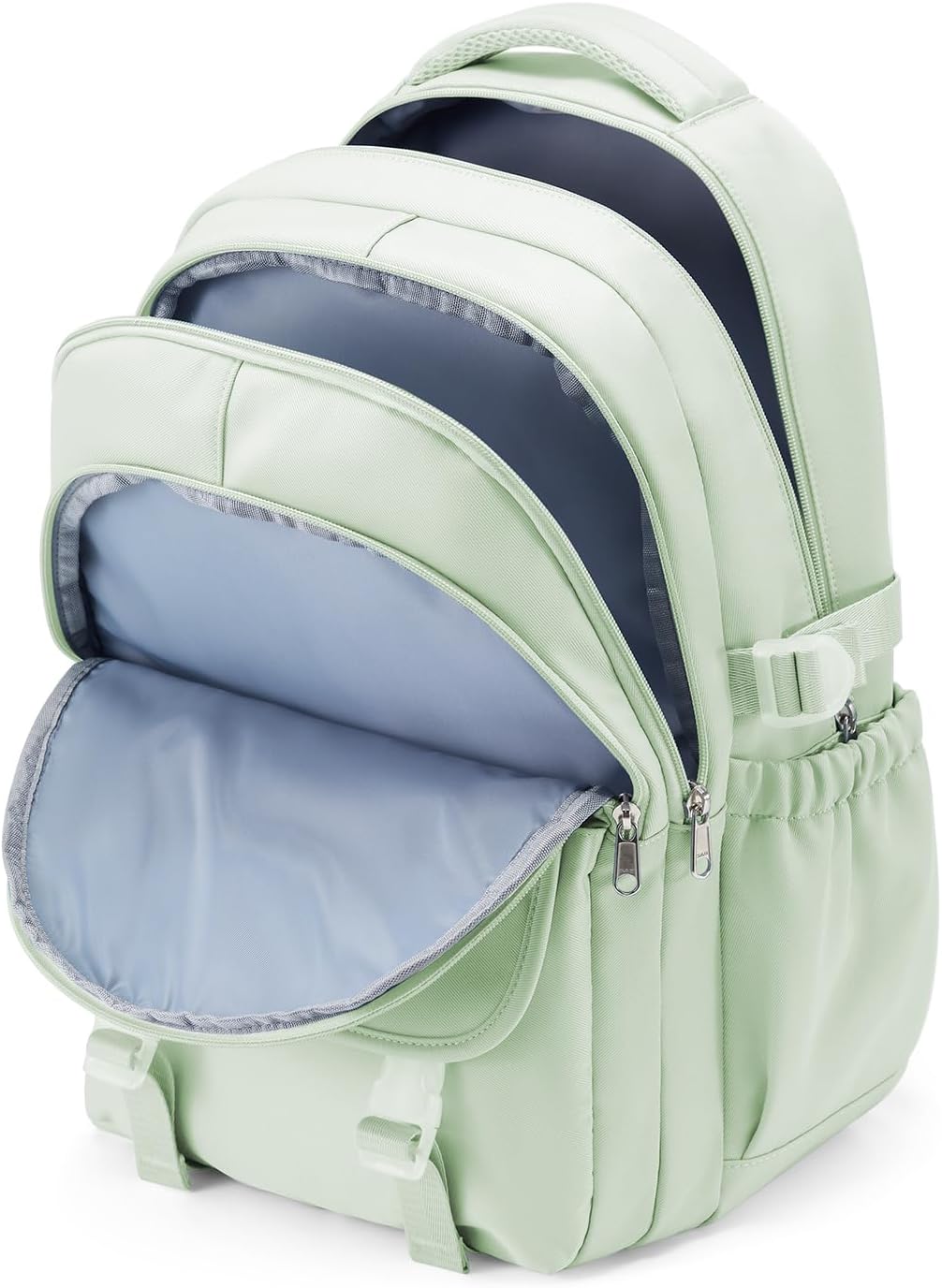 Waterproof Aesthetic Backpack For School, Cute High School Bookbag For Teen Girls Boys, Lightweight Casual Daypack Backpack For Women Men, College Backpack With Lots Of Pockets（MintGreen）