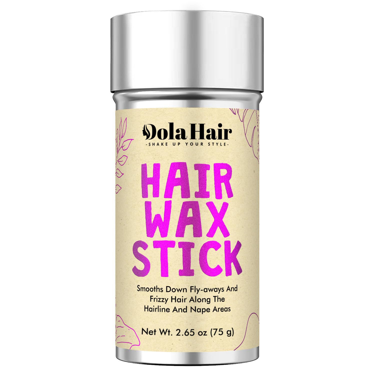 Dolahair Hair Wax Stick – Flyaway Control and Styling Pomade for Kids, Women, and Men – Slick Back Hair Bun Maker and Hair Accessorie for Teen Girls (1 Pack of Wax)