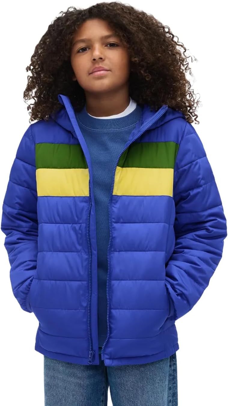 GAP Boys’ Logo Lightweight Puffer Jacket