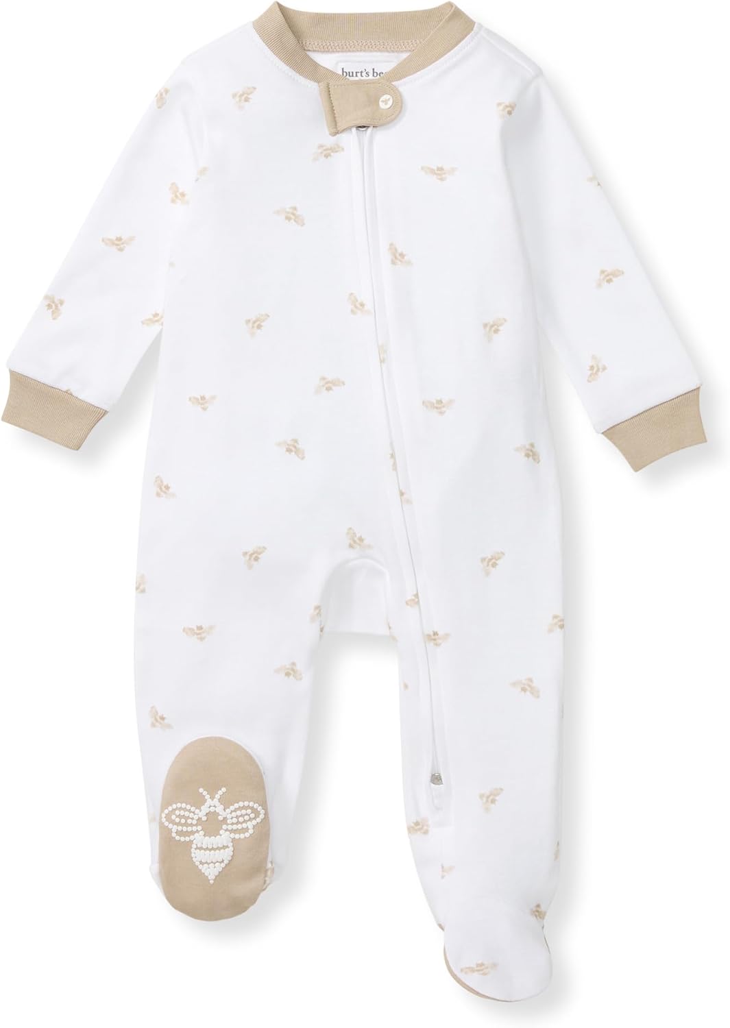 Burt’s Bees Baby Organic Cotton Sleep and Play Footed Pajamas for Boys