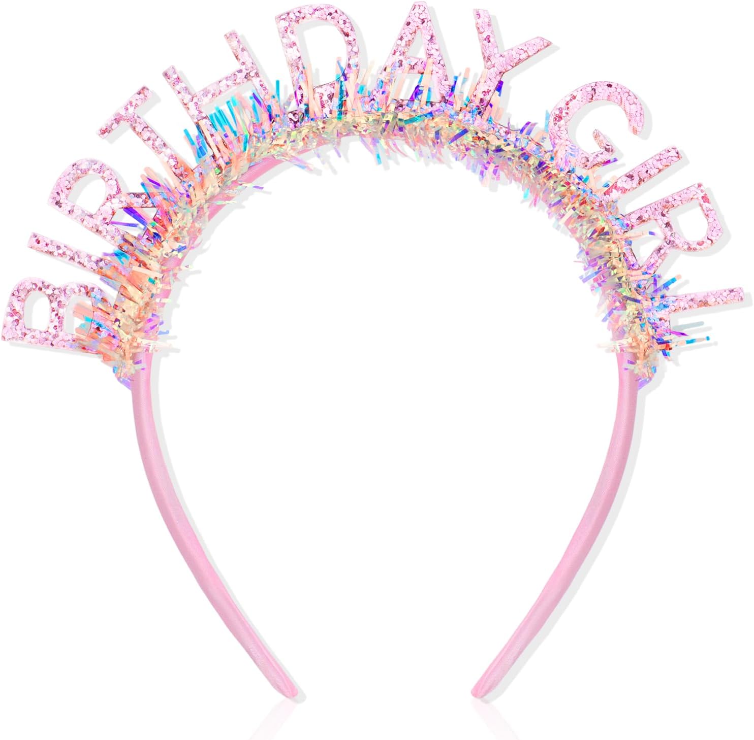 CIEHER Birthday Girl Headband Birthday Crown for Women Girls