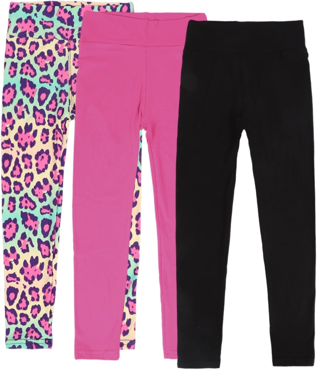 Girls Prints Leggings High Waist Tie Dye Toddlers’ Fashion Leggings Size 4-11Y,Stretchy Tight Pants, Multipacks