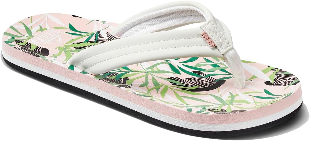 REEF Girls Kids Ahi Beach Flip Flop, Soft Cushion Footbed, Water Friendly