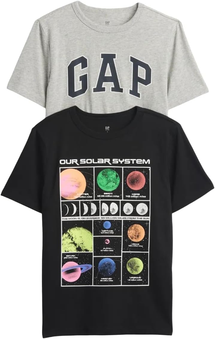 GAP Boys’ Short Sleeve Graphic Tee 2-Pack