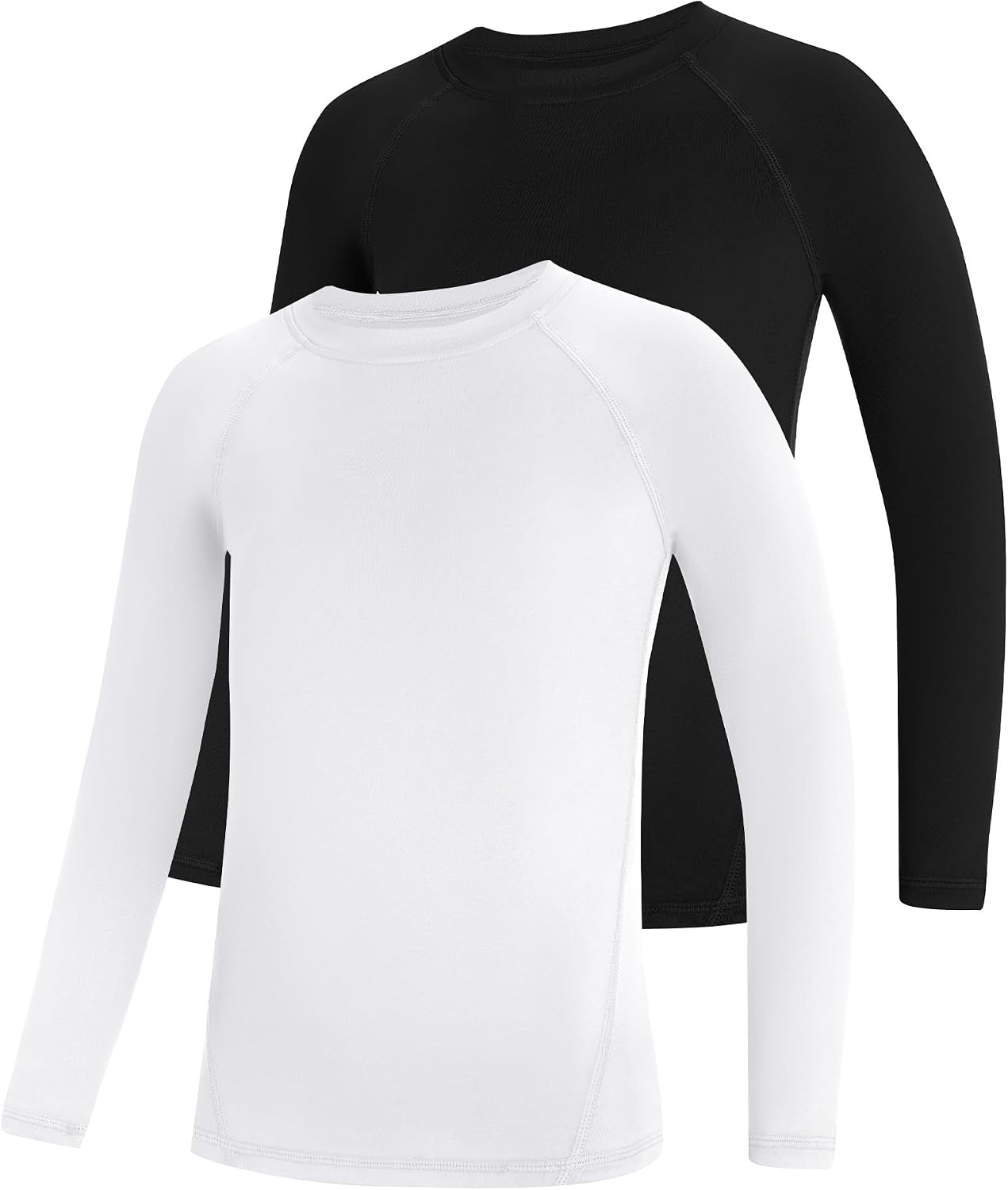 Boys Compression Shirt Youth Long Sleeve Athletic Undershirts Kids Quick Dry Base Layer for Baseball Football Soccer