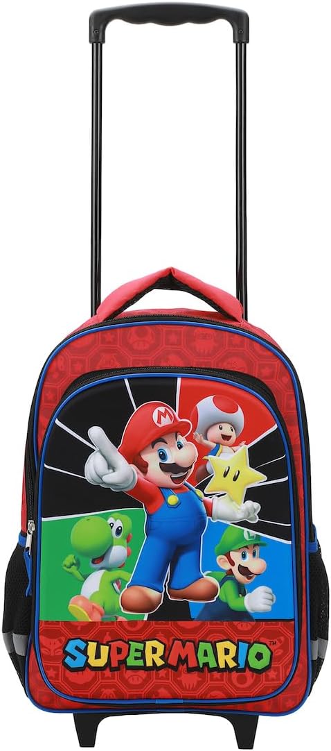 BIOWORLD Mens Kid Super Mario Bros Backpack (Little Kid/Big Kid) Red Onesize