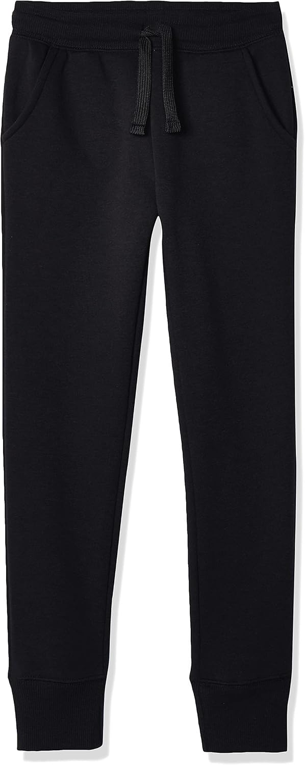 Amazon Essentials Girls and Toddlers’ Sweatpants with Elastic Waist and Drawstring, Multipacks