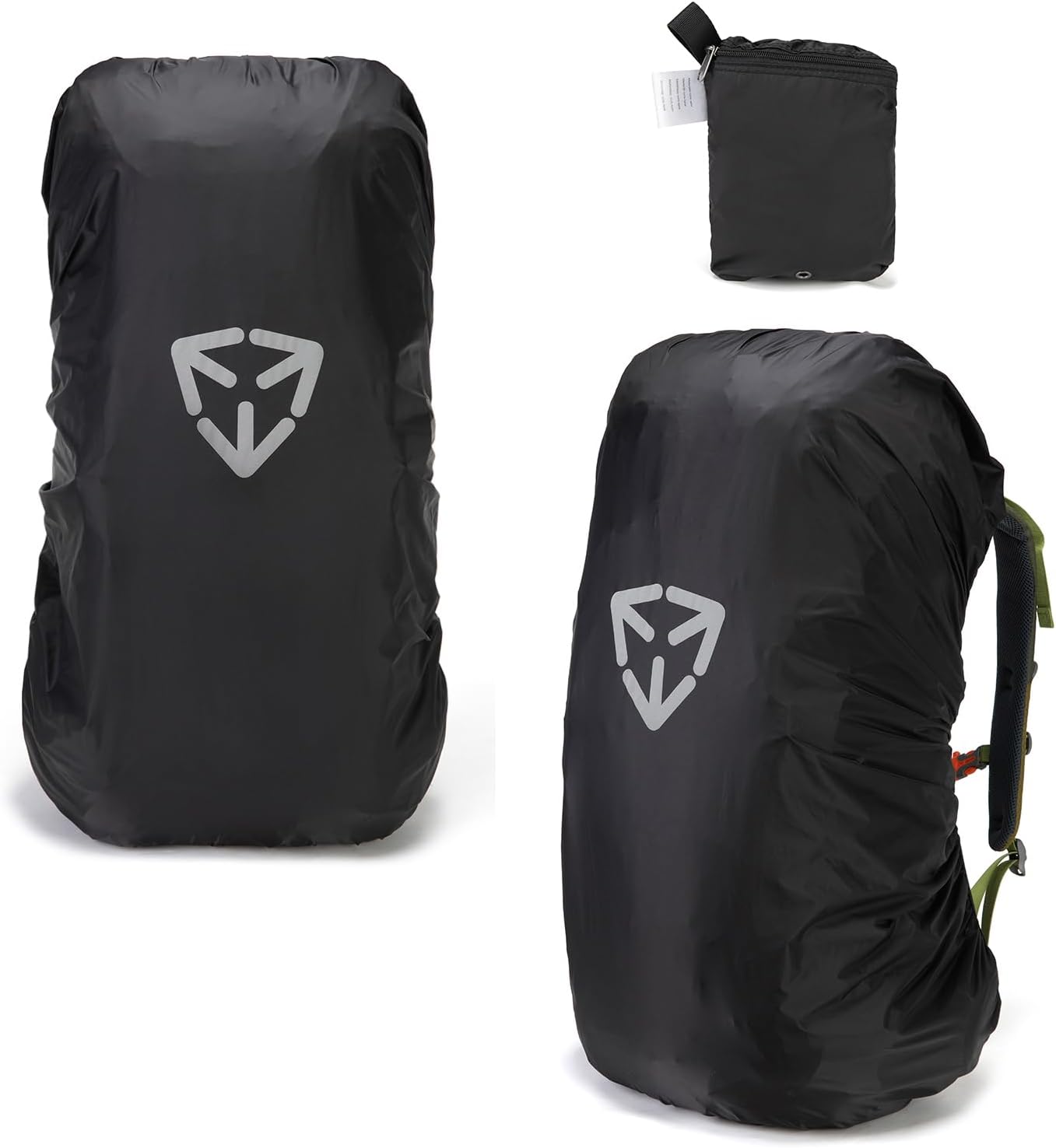 Waterproof backpack rain cover, outdoor backpack pack covers 30L-70L backpack (L)