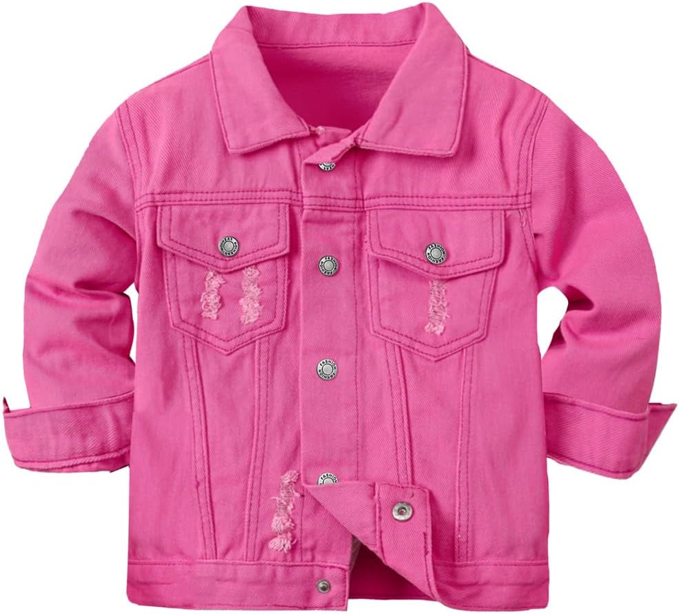 Cromoncent Toddler Denim Jacket for Boys Girls