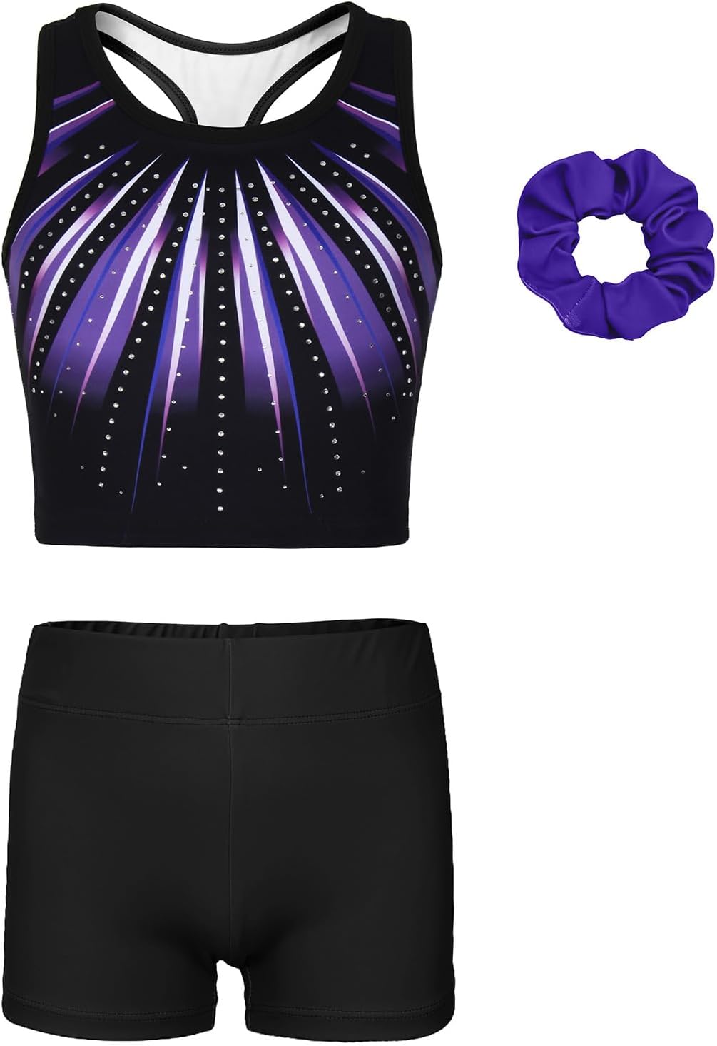 MODAFANS Gymnastics Leotards for Girls With Shorts Tumbling Dance Unitards Biketards Activewear