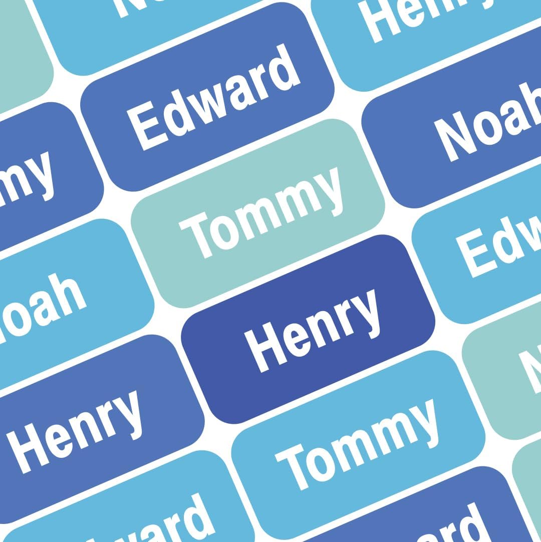 Personalized Name Labels for Kids – 60 Waterproof Peel-and-Stick Labels for Clothes, Lunch Boxes, Water Bottles, Laundry Bags – Durable, Dishwasher & Microwave Safe, Perfect for Camp, Daycare, School