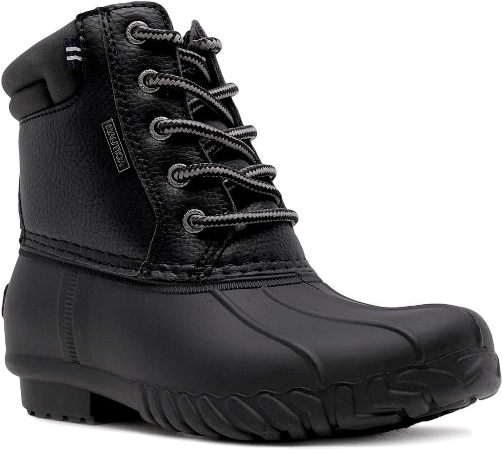 Nautica Kids Boys & Girls Duck Boots Kids Waterproof Rain Snow Boots Insulated Winter Boots (Toddler/Little/Big Kid)