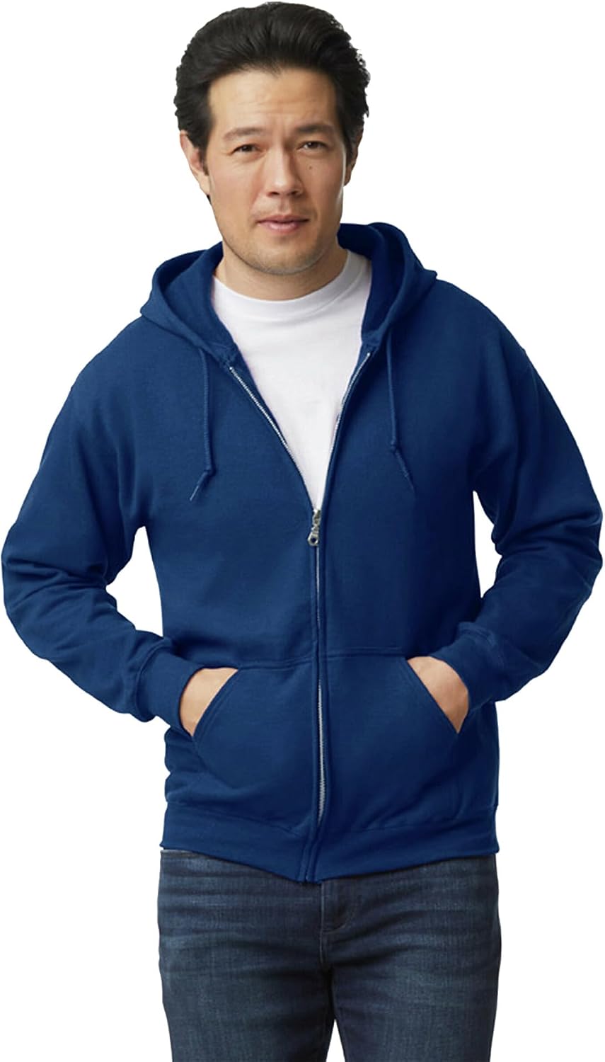 Gildan unisex-adult Fleece Zip Hoodie Sweatshirt, Style G18600, Multipack