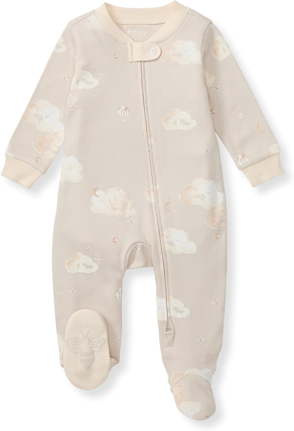 Burt’s Bees Baby Organic Cotton Sleep and Play Footed Pajamas for Boys