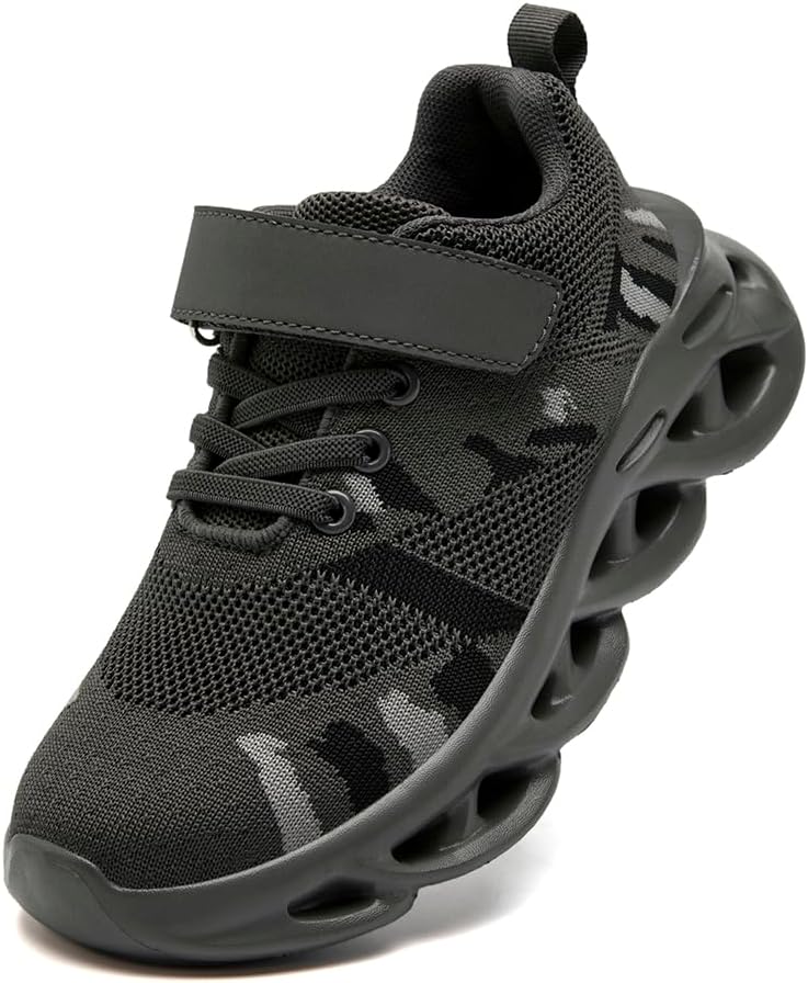 EGMPDA Boys Girls Sneakers Tennis Sports Walking Athletic Running Kid Shoes Non-Slip Camouflage Lightweight Comfortable Breathable for Toddler/Little Kid/Big Kid